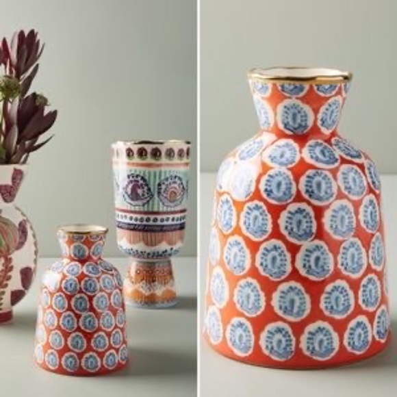 COPY - NWT Anthropologie Painted Elza Vase - Picture 4 of 4